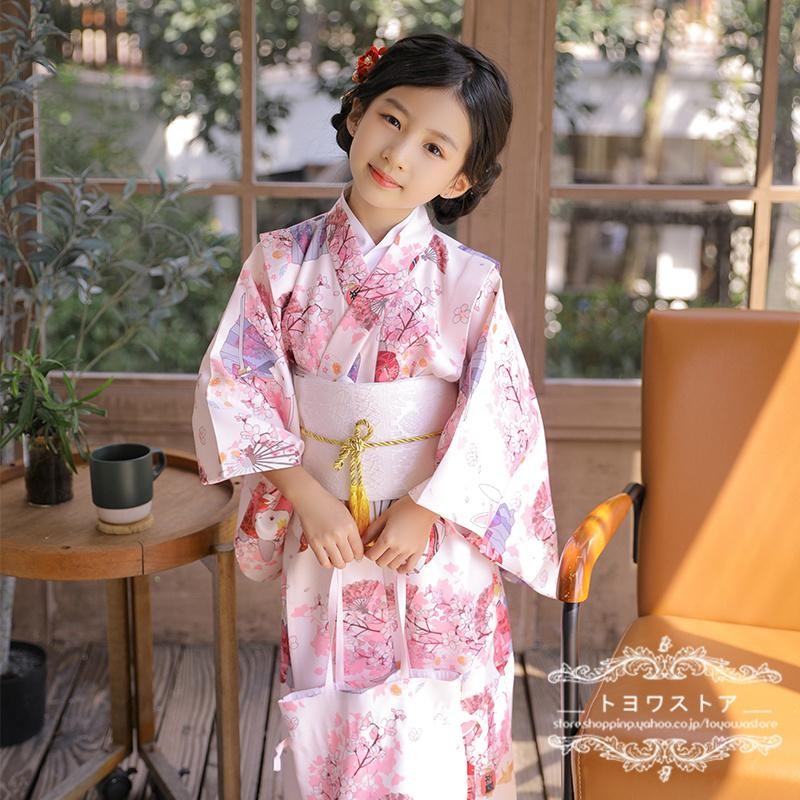 子供浴衣 キッズ浴衣 和装 和服 浴衣単品 子供 キッズ かわいい ...