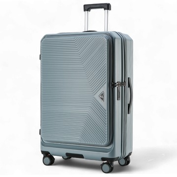 【KeepGoing】光耀之心 雙開式 29吋 多功能防爆防刮行李箱-土耳其藍