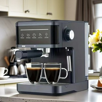 【可開發票】代發Coffee machine意式咖啡機20Bar家用高壓萃取濃縮打奶泡