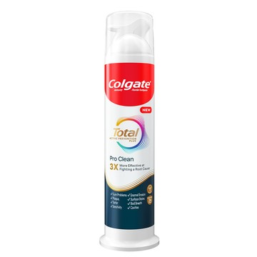 【Cologate 高露潔】全效專業潔淨凝露直立按壓式牙膏 130g
