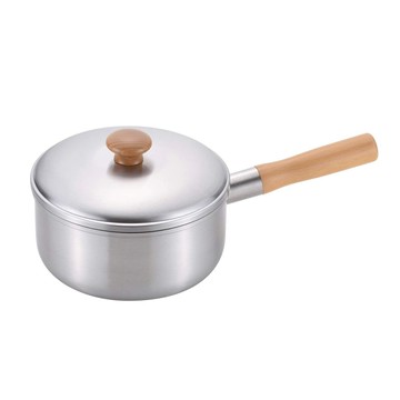 千歲  日製不鏽鋼木柄湯鍋(IH對應)-18cm 單一規格