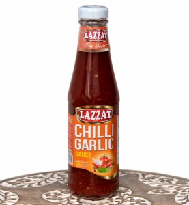 チリ ガーリック ソース Chilli Garlic Saucce 330g    パキスタン料理 チャツネ ハラル ピュアベジ LAZZAT（ラザット） ディ