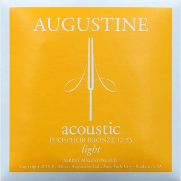AUGUSTINE 奧古斯丁 民謠吉他弦 Phosphor 磷青銅 12 53 Light【黃石樂器】