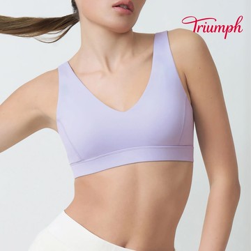 Athleisure 城市律動系列 深V無鋼圈內衣 丁香紫