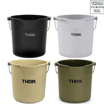 🔥日本限定🔥 THOR ROUND BUCKET 10L 圓形 盆栽 工具桶 洗車桶 提把 水桶 (四色)