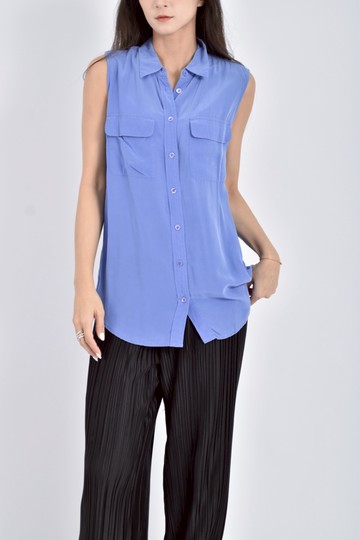 (S) equipment無袖背心藍色上衣