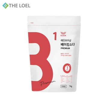 the loel 優質小蘇打粉(補充裝)1kg / 適用於水果蔬菜及嬰兒用品清潔等 韓國製造