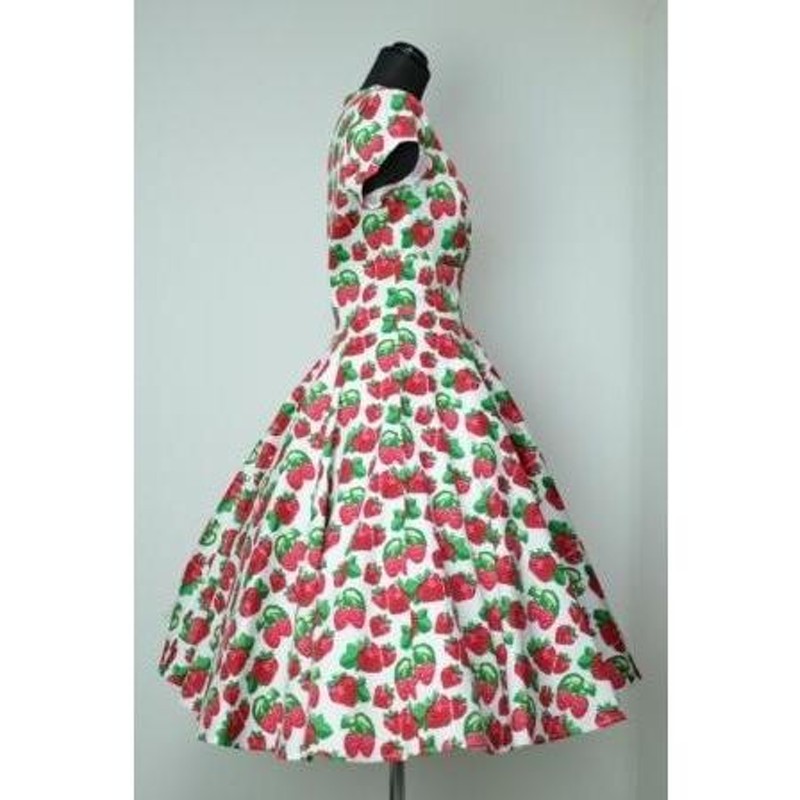 50's vintage 薔薇柄サーキュラーワンピース 50´s vintage 薔薇柄サーキュラーワンピース レディース