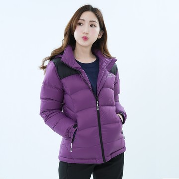 遊遍天下女款極暖防潑水防風保暖羽絨外套GJ22048 (M-5L) /紫色