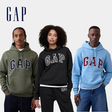 【GAP】男女裝|經典Logo帽T-多色選 (463506&911586)