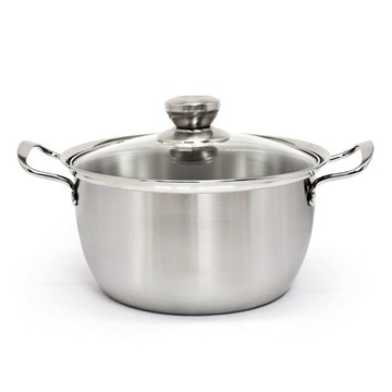 cuoco 頂級316不鏽鋼湯鍋 附蓋  銀色  1個  24cm