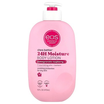 EOS, Shea Better™，24 小時保濕，石榴樹莓香，16 液量盎司（473 毫升）