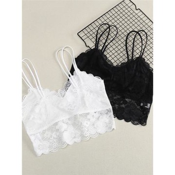 夏季內搭美背抹胸內衣女學生打底衫吊帶小背心蕾絲上衣防走光裹胸