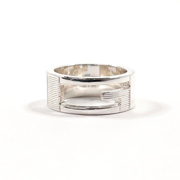 【日本直送 二手美品】9號 古馳 GUCCI 戒指 Blended Cutout G 標示尺寸 10 銀 925 配件