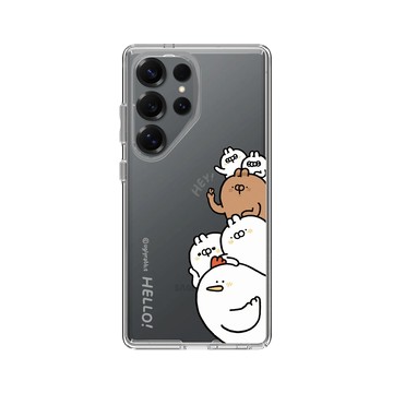 Galaxy S25 Ultra Clear 透明 - Ugly Rabbit 醜白兔 - 醜白兔的夥伴們