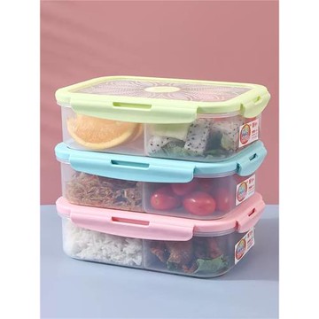 振興分隔飯盒可微波爐專用分格型上班族學生便當盒餐盒塑料保鮮盒