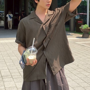 【Metanoia】🇰🇷韓製 古巴領短袖襯衫