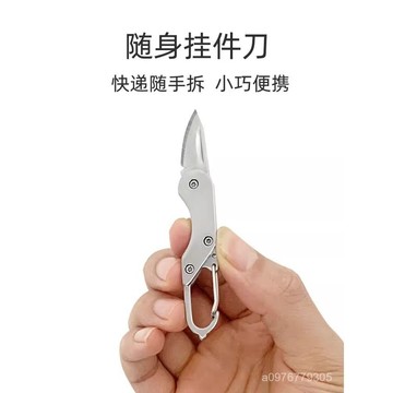 臺灣出貨⚡可折疊小刀袖珍刀新款宿捨多功能刀便攜拆快遞折疊刀神器鑰匙刀扣 SSY0