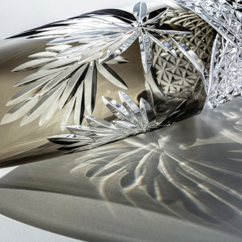 カガミクリスタル 江戸切子 祝だるま（中）美品 江戸切子 カガミ