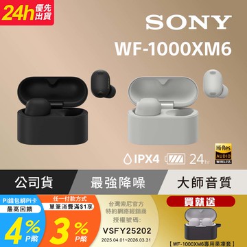 SONY WF-1000XM6 真無線降噪耳機