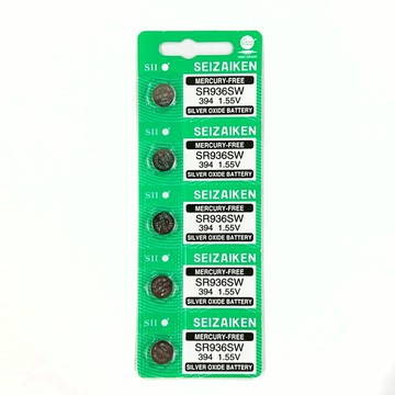【SII精工】SR936SW鈕扣型394氧化銀 電池 5顆排裝(1.55V無汞)