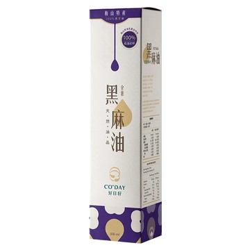 CO'DAY 好日籽 黑麻油 梅山特產 100%黑芝麻  500ml  1瓶