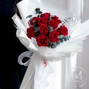 法式浪漫16款香氣可選🥀【Floral M】法式之心香水玫瑰花束  摩羯座生日快樂  情人節花束