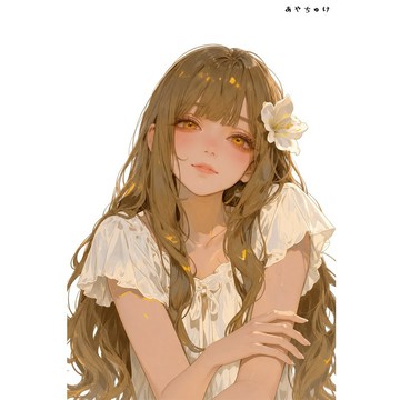 【8 月新品】07-139-0124 人物貼紙 簡約夏日女孩