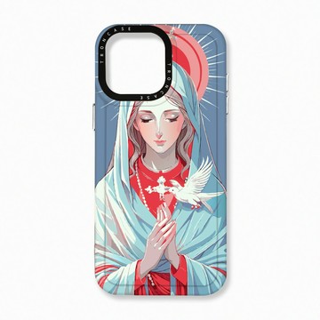 iPhone 16 Pro Max 殼 TRON IPhone 16 Pro Max 聖母水彩 太空殼 透黑款 手機殼