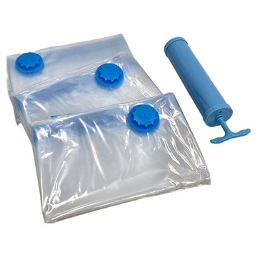 衣物棉被真空壓縮袋收納袋 附手動式泵浦  XL號 90 x 70cm  3個裝  1組