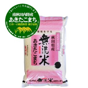  新米 無洗米 5kg 令和5年産 南秋田内陸産 あきたこまち 5kg 新米 あきたこまち 新米 5kg