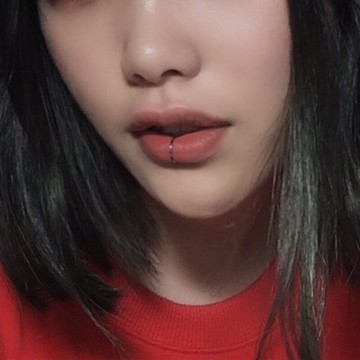 潮酷歐美冷淡風個性蹦迪鈦鋼無洞唇夾唇環假唇釘圓珠飾品男女情侶