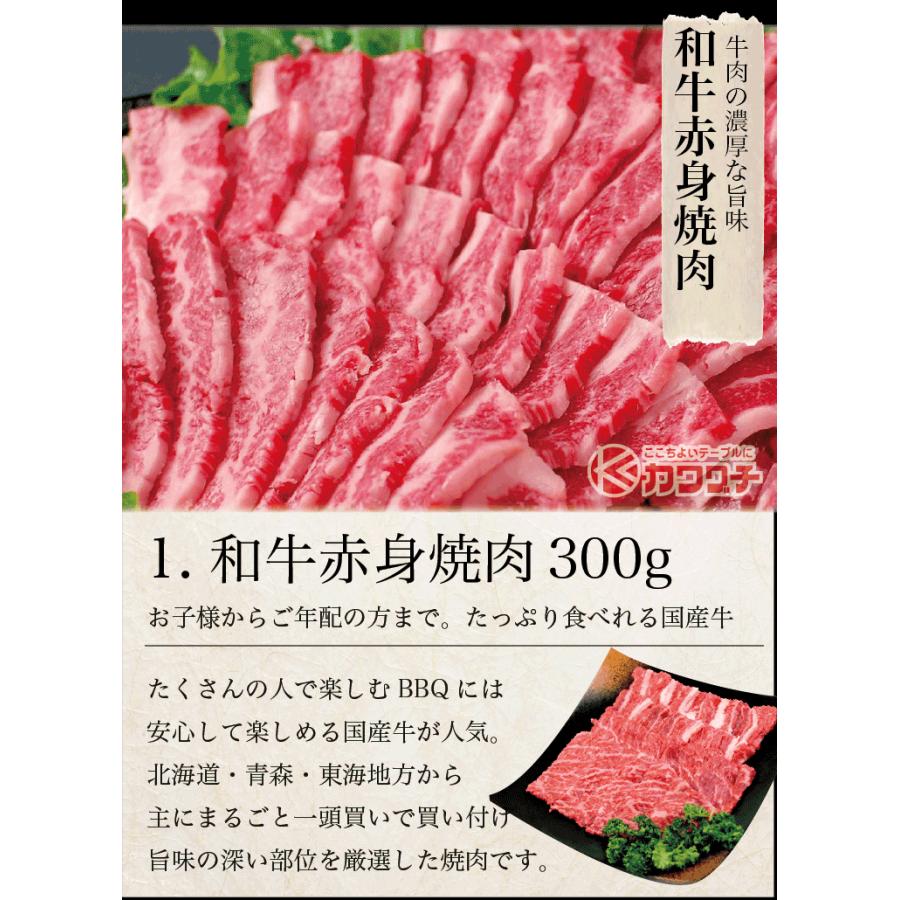 ギフト 肉 焼肉 福袋 1kg 3種盛 送料無料 肉 和牛 入り 焼肉セット 訳あり ハラミ 豚 カルビ