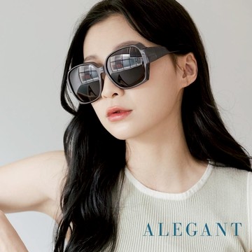 時尚葡茶紫舒適加大方框全罩式防滑彈力鏡腳寶麗來偏光墨鏡/外掛式UV400太陽眼鏡/包覆套鏡 葡茶紫374