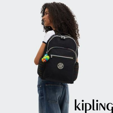 『首爾包』Kipling 霓虹黑機能手提後背包-SEOUL