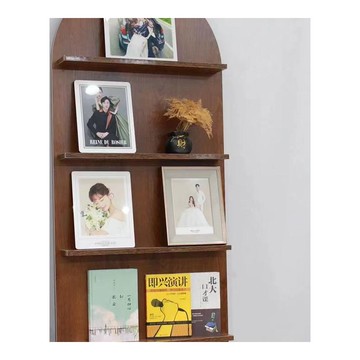 雜誌架 落地置物架 網紅 ins中古雜志架展示架靠牆收納架落地拱形置物架書報架繪本架