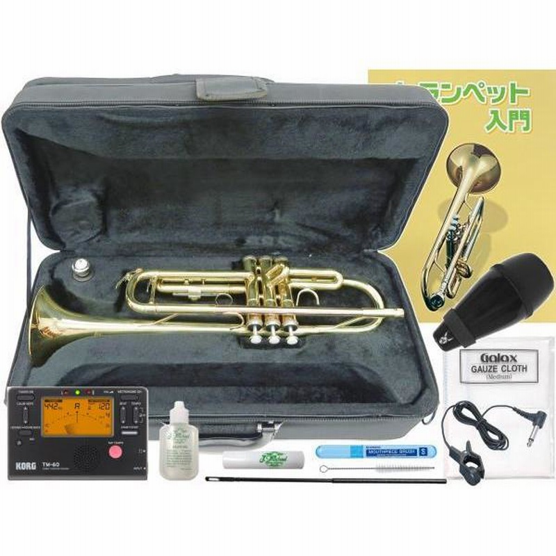 J Michael(Jマイケル) TR-380 トランペット ラッカー レッドブラス マウスパイプ 管体 ゴールド 管楽器 本体 B♭ Trumpet  gold セット A 北海道 沖縄 離島不可 | LINEショッピング