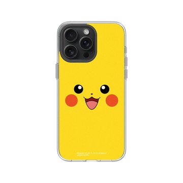 iPhone 15 Pro Max Clear 透明 - 寶可夢 Pokemon - 大臉系列-皮卡丘