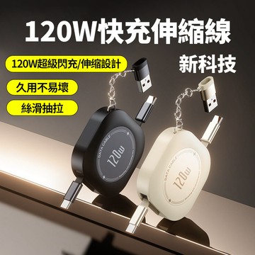 🔥現貨🔥240W超級閃充收縮充電線 1米 四合一 磁吸接口 Type-c數據線 傳輸線 耐扯耐彎快充不傷機 保護電池壽命