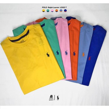 【逢甲 FUZZY】Polo Ralph Lauren  Logo 小馬 短T 粉 橘 黃 綠 淺藍 藍 青年版