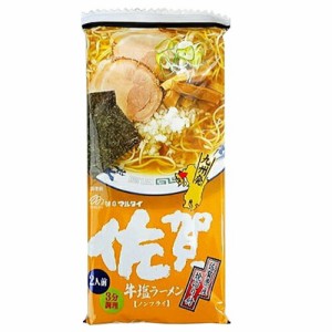 マルタイ　佐賀牛塩ラーメン　袋　棒状めん　185ｇ×15個