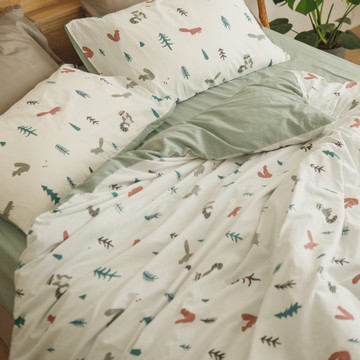 翔仔居家 100%精梳純棉 薄被套 / 鋪棉兩用被套【捉迷藏】ikea風格 純棉被套 台灣製【鋪棉兩用被套 超取限一組】