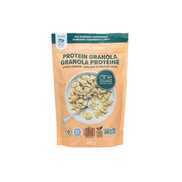 One Degree Organic Foods有機無麩質發芽穀物蠶豆蛋白脆片-柑橘腰果(283g)