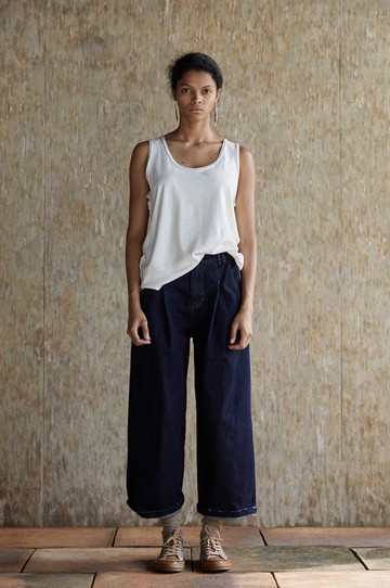 復古文青 棉麻針織背心 打底上衣