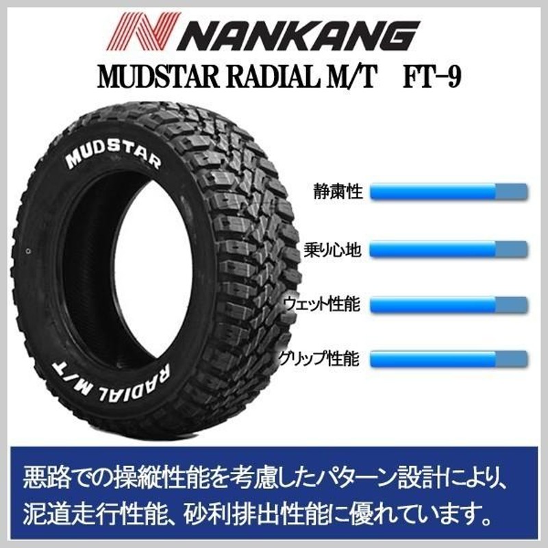 N-BOX ハイゼット ハスラー エブリィ NANKANG ナンカン マッドスター ホワイトレター 165/65R14 14インチ タイヤホイール |  LINEショッピング