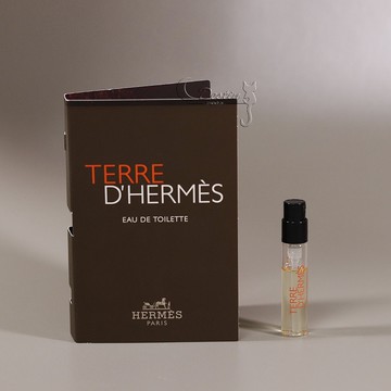 Hermes 愛馬仕 TERRE D'HERMES 愛馬仕 大地 男性淡香水 2ml 可噴式 試管香水 全新