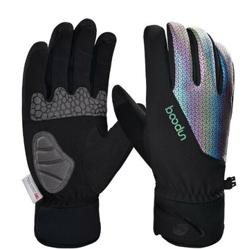 BOODUN/博頓新雪麗新款加厚炫彩長指騎行手套 防水3M保暖滑雪手套