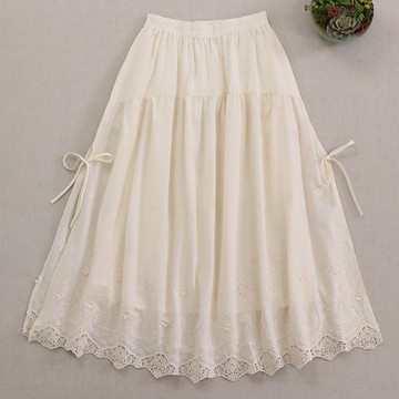 立體刺繡花邊裙556720