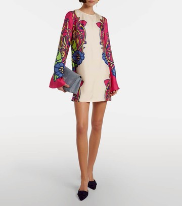 La DoubleJ Lemuria Placée silk satin minidress