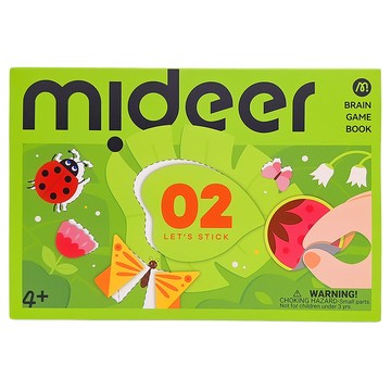 mideer 美術貼紙書 MD-3370 4歲以上  腦力提升 LEVEL 2